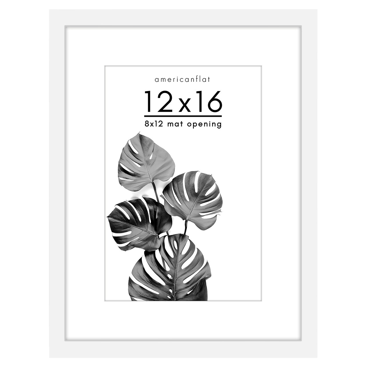 Americanflat Picture Frame with Mat - Photo Frame for Wall Display - Shatter Resistant Glass - Adjustable Hanging Hardware - Includes Easel